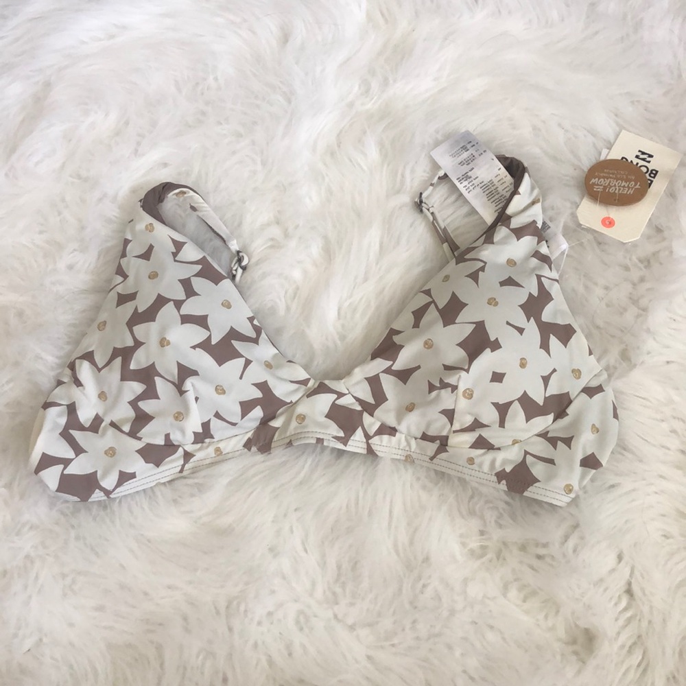 NWT Billabong Slow Daze Bralette swim too size L